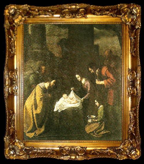 framed  Francisco de Zurbaran adoration of st, ta009-2